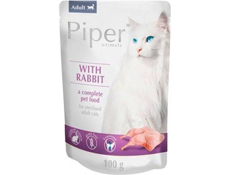 Pienso para Gatos PIPER (100g - Húmedo - Castrados - Sabor: Conejo)