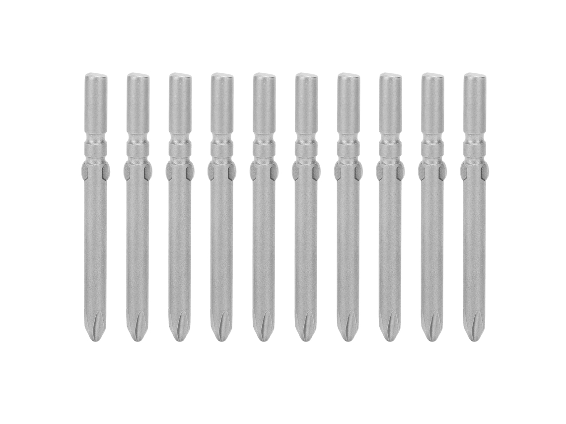 Kit De 10 Puntas Para Destornillador Eléctrico De 5 Mm En Acero Aleado S2 Magnético Con Cabeza Phillips