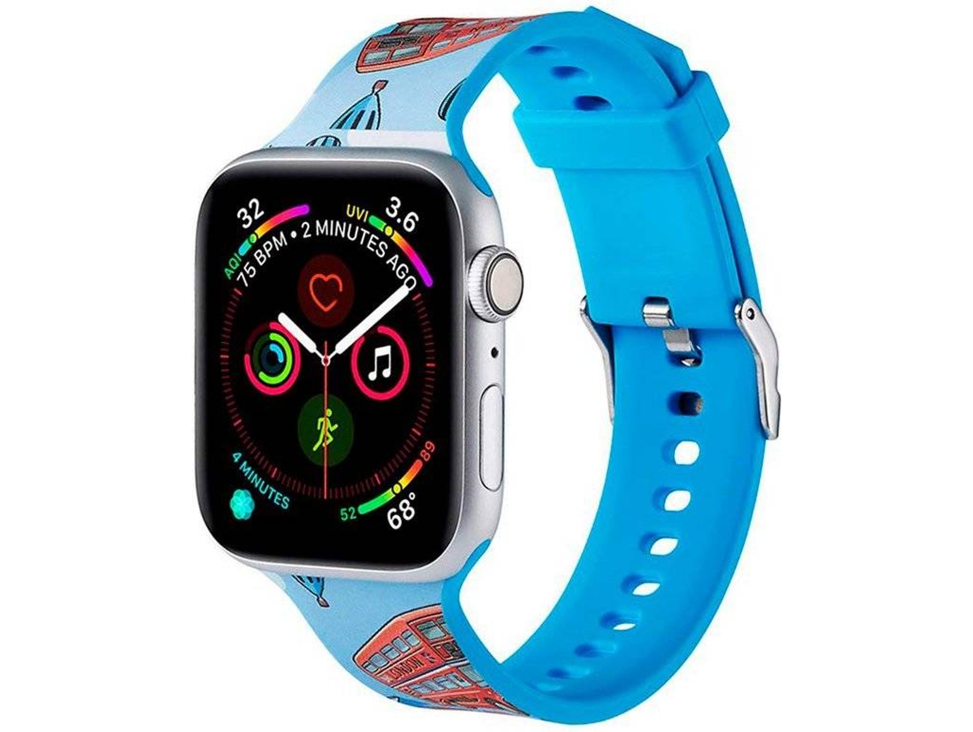 Correa COOL Silicona para Apple Watch Series 42/44 Mm - London
