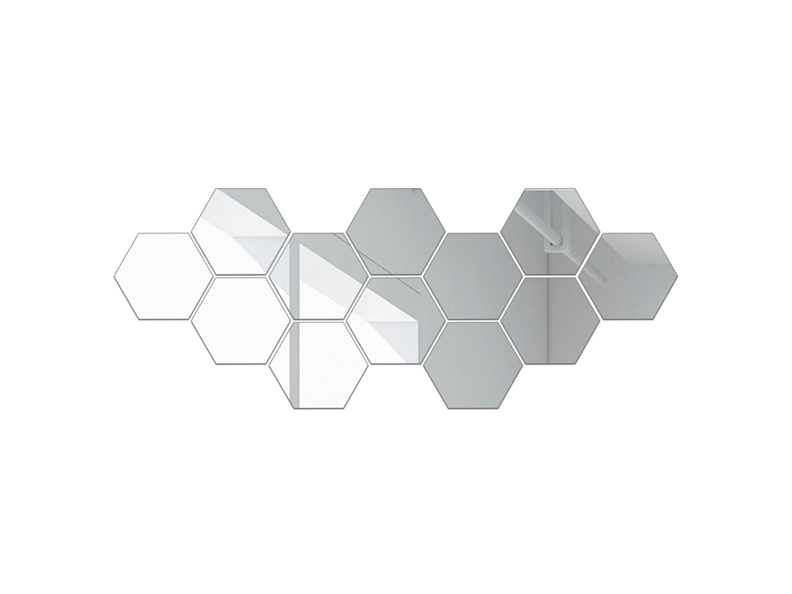 2026-láminas De Espejo Hexagonales Flexibles Autoadhesivas No De Vidrio Para Decoración Hogar Salón Baño Encimera