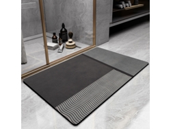 Alfombra de Baño LUUCOZK Antideslizantes Decoración Baño Secado Rápido Poliéster Multicolor (60x90cm)