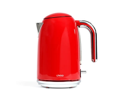 Tetera Eléctrica LIVOO 1.7L 2200W Rojo Dod180R