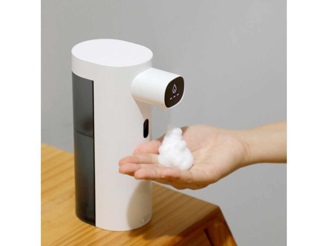 Dispensador De Jabón En Espuma Con Sensor Inteligente (blanco) De 300 Ml, Desinfectante De Manos Automático (sin Contacto)