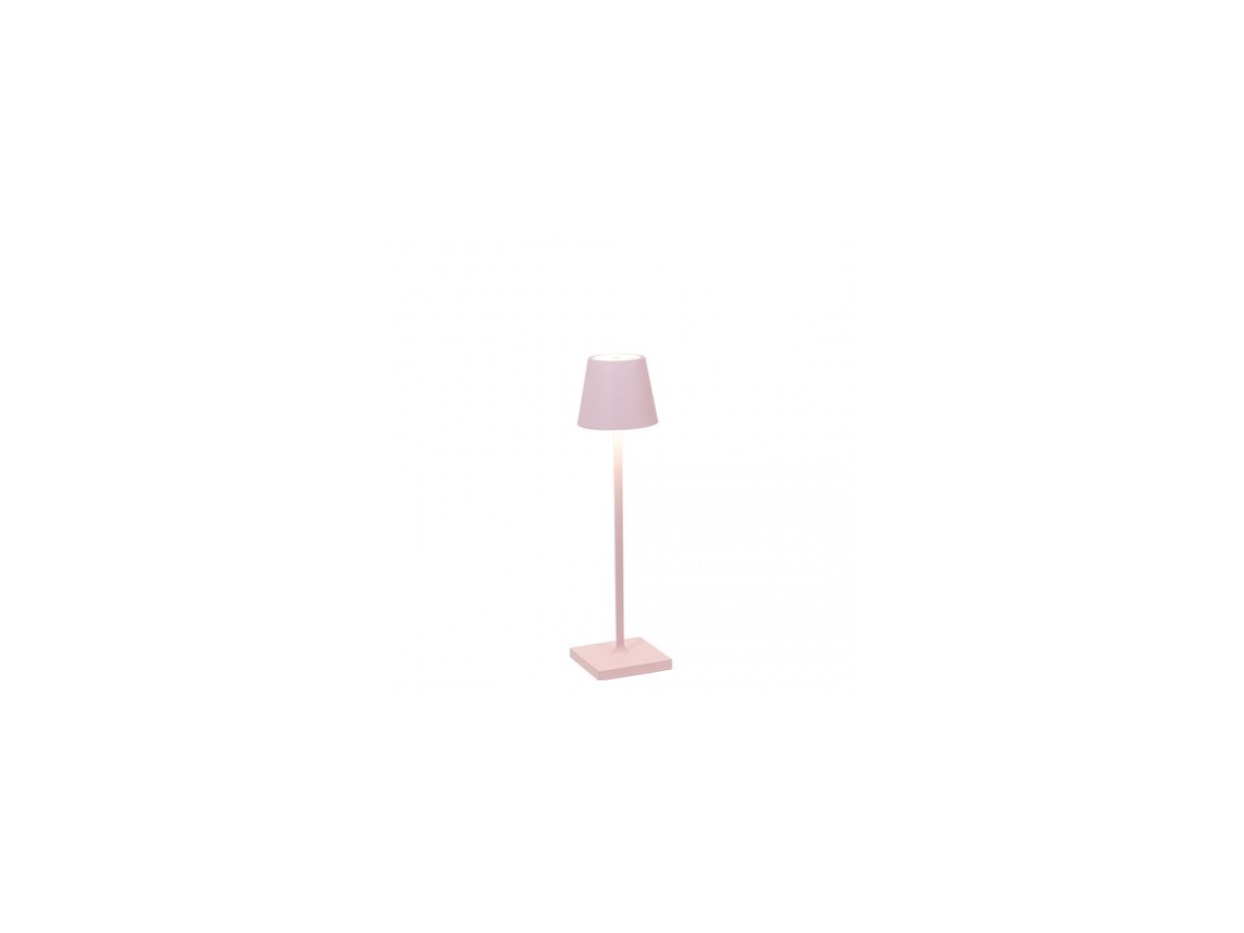 Lámpara de Mesa Poldina Pro Micro Pink LED Recargable y Regulable ZAFFERANO