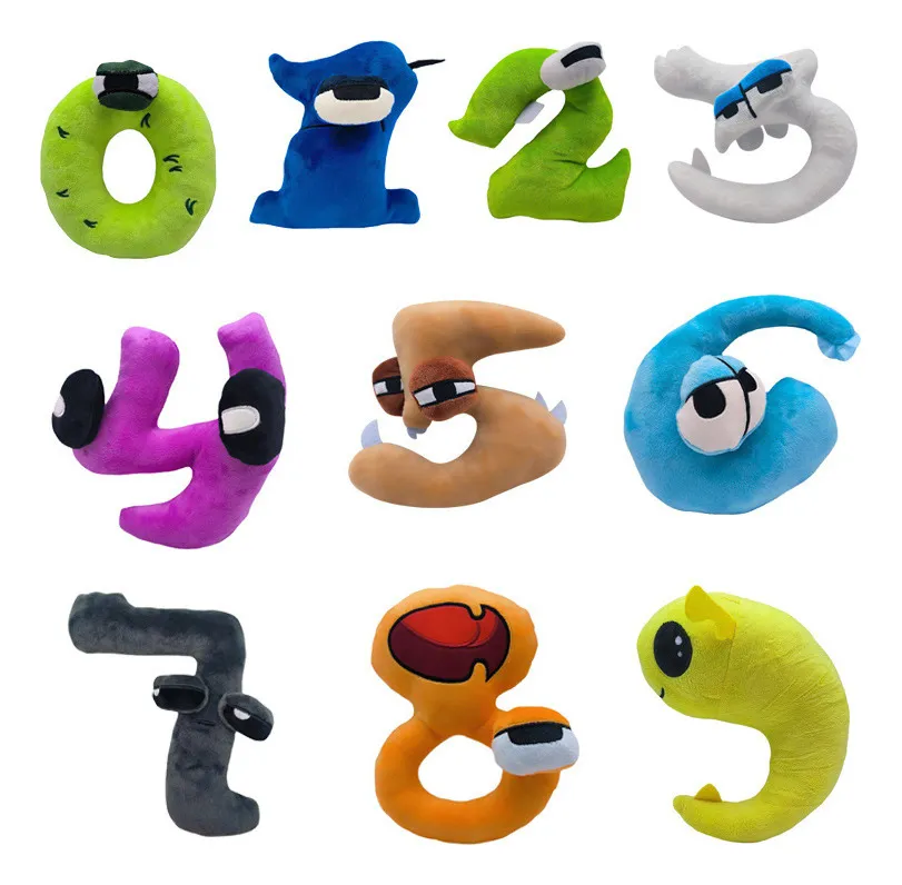 Nuevos muñecos de peluche educativos con números para niños, vayotoy
