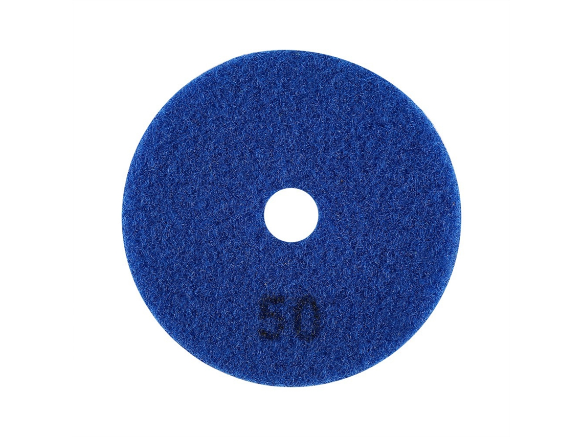 Disco de lijado de diamante húmedo de 100 mm (4 pulgadas) para granito, mármol y piedra (grano 50), con gran poder de lijado y durabilidad.