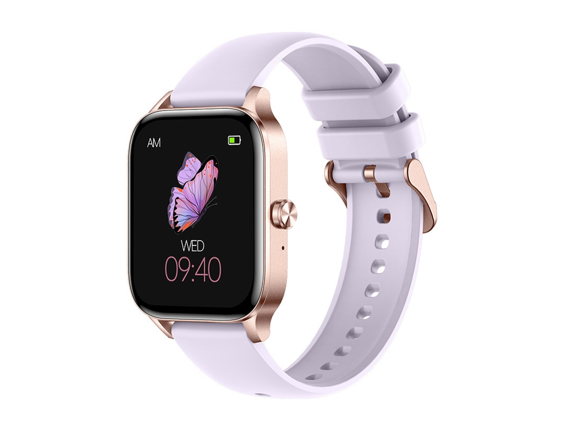 Smartwatch YIZHOOD I126 1.85 inch Llamada Bluetooth IP68 Impermeable monitorización de salud (Android y IOS - Morado)