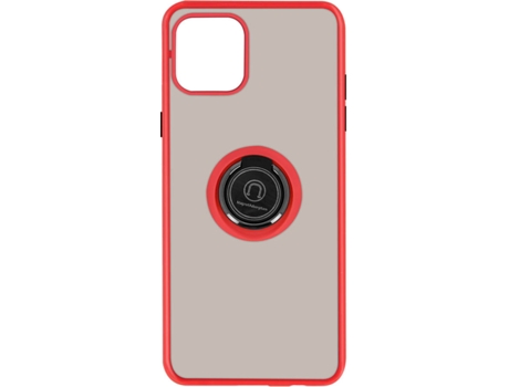 Carcasa iPhone 12 Mini AVIZAR Función de soporte de Anillo de Metal Rojo