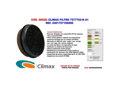 Climax filtro 7577762-n a1 ref 2401757105000
