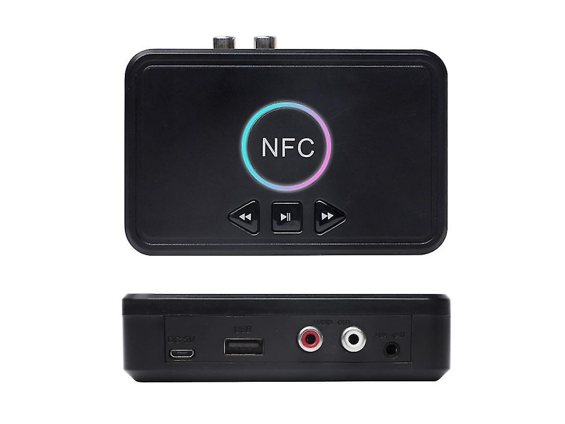 Adaptador Bluetooth, receptor de altavoz RCA de 3,5 mm, receptor de audio Bluetooth Rosewell NFC