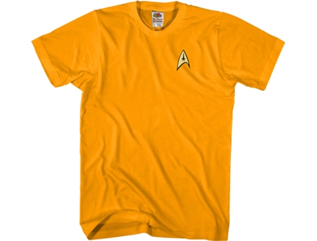 Camiseta Unisexo DEEPSTONE Captain Kirk Costume Oro (XL)