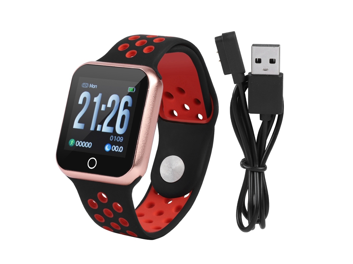 Pulsera inteligente S266, resistente al agua IP67, con podómetro y monitor de presión arterial.