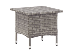 Mesa de centro de mimbre gris de 50 x 50 x 47 cm, DKD HOME DECOR