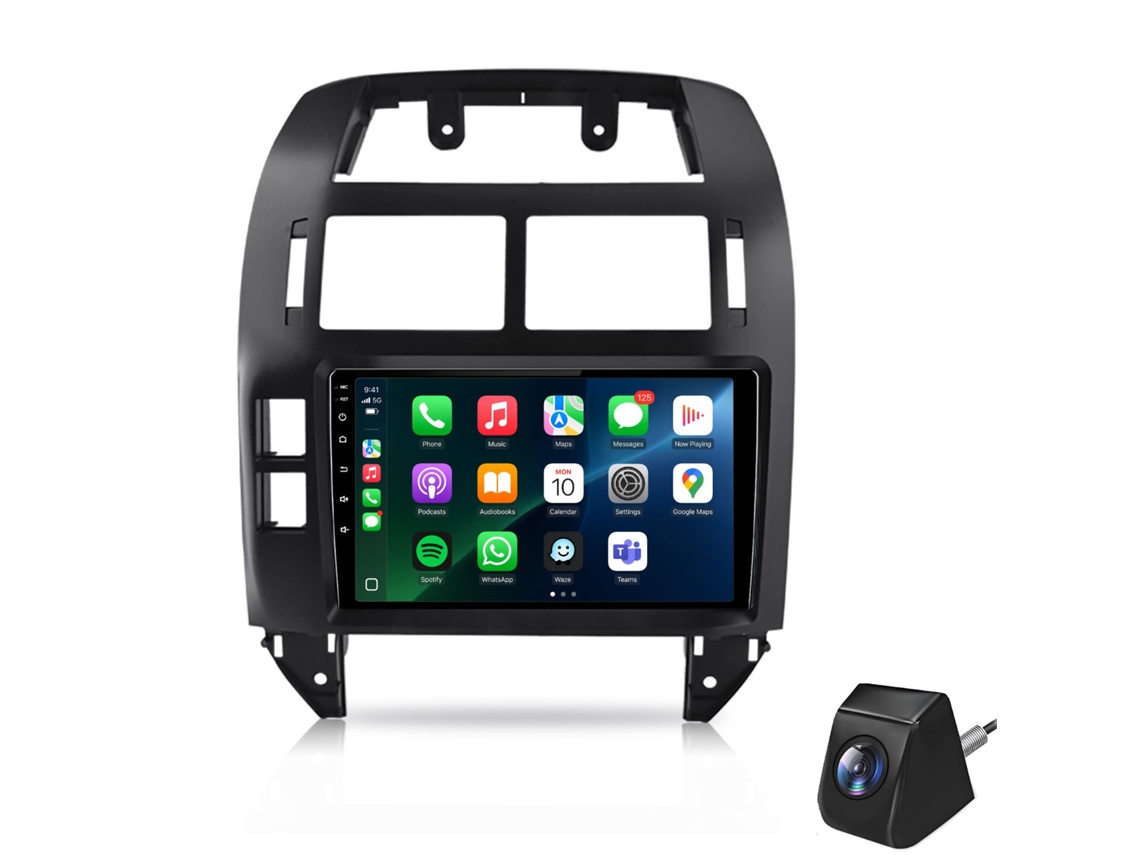Autorradio Para Vw Polo 9n 2001-2009 Android, 2gb+64gb, Carplay, Gps, Dsp, Rds, Bt, Cam
