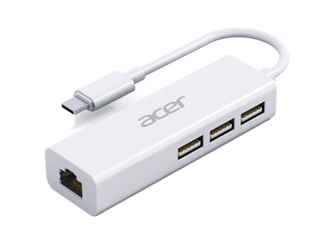 Adaptador ACER Hy41-T41 4In1 Tipo-C @ 100Mbps 3Usb para Huawei Mate40/P50 S20