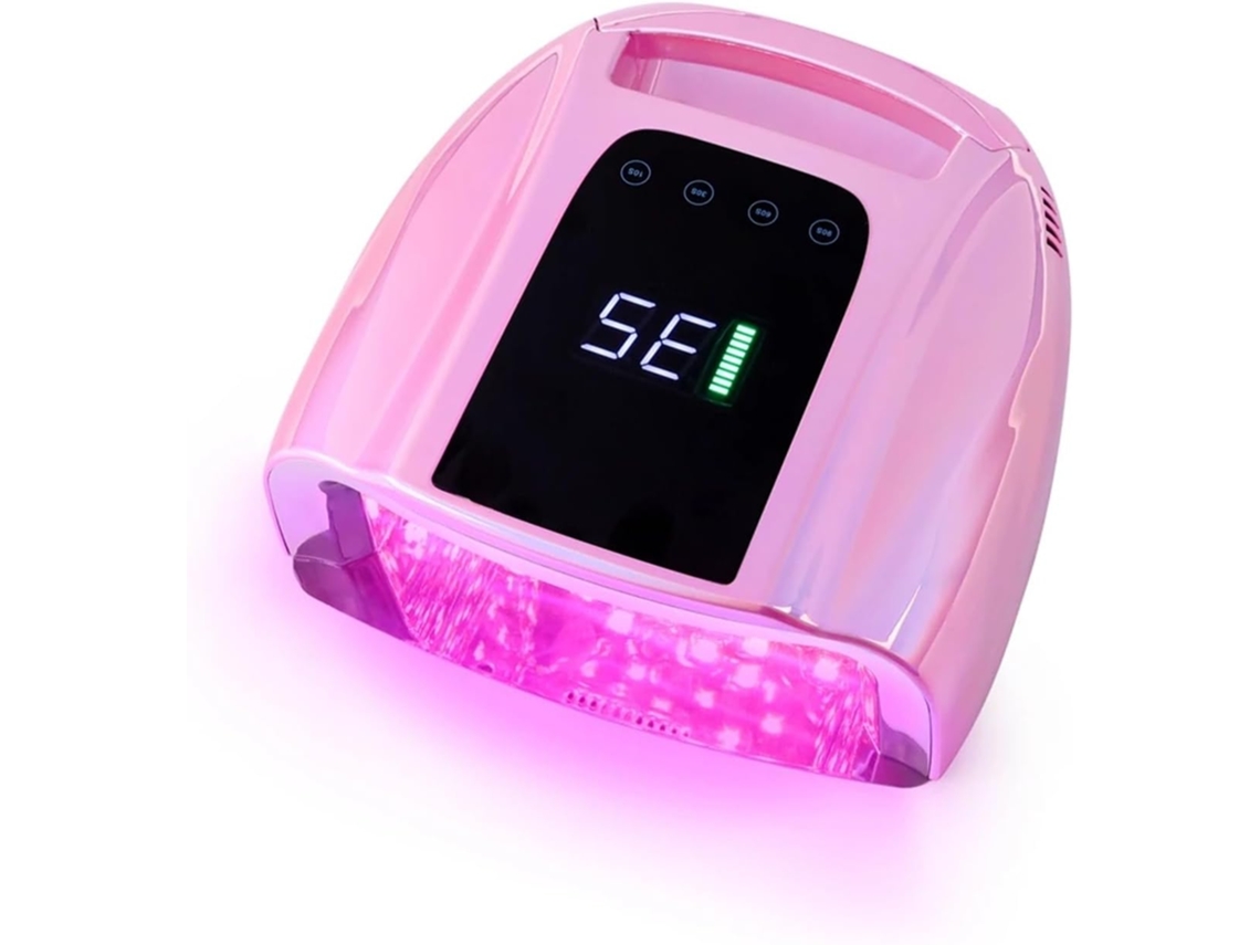 Lámpara De Uñas Led Uv Inalámbrica De 96 W Con Batería Recargable Para El Curado De Uñas De Gel (color: