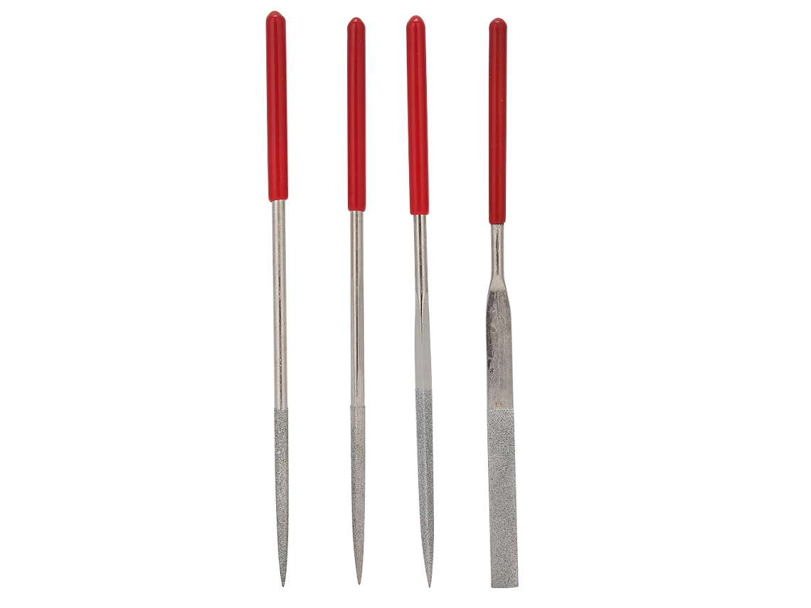 Juego De 4 Limas De Acero Multifuncionales Para Pulir Joyas Y Grabar Madera.