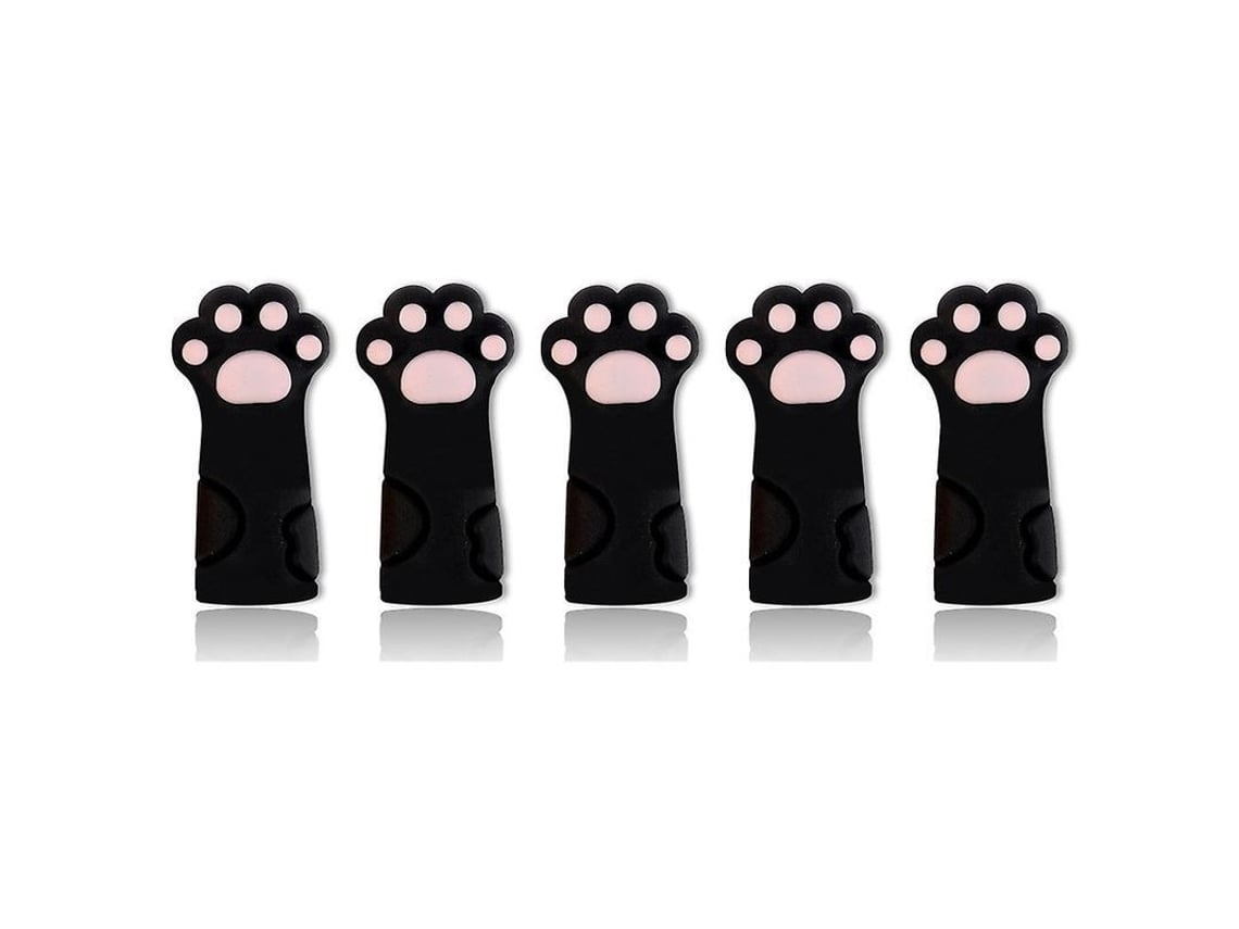 5 Fundas Protectoras De Cuero Negro Para Tijeras.