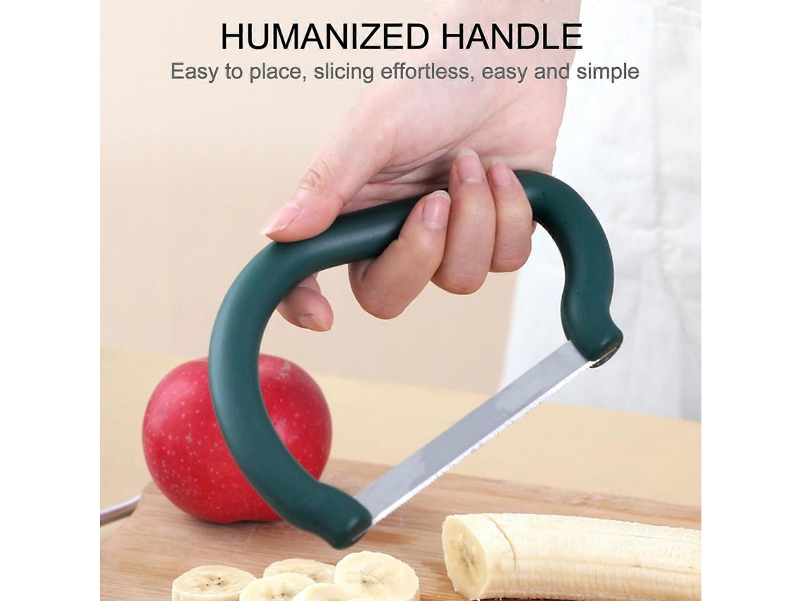 Cuchillo multifuncional serrado para cortar verduras y frutas.