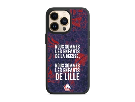 Funda Móvil Oficial Lille Fc para iPhone 13 Pro PHONECASES3D Piel Sintética Negro