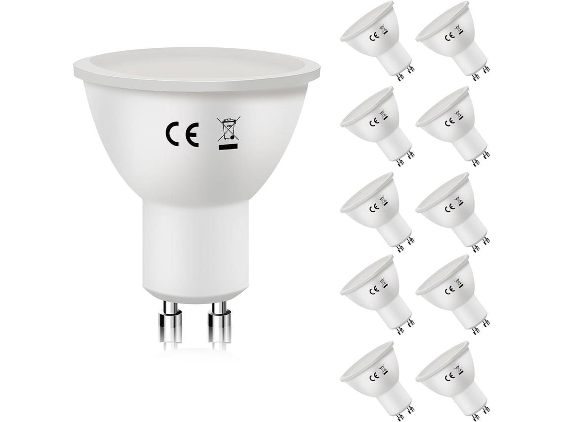 Bombilla LED de 6 W, bombilla de bajo consumo, ángulo de haz de 110°, reflector de luz esférica ZMH