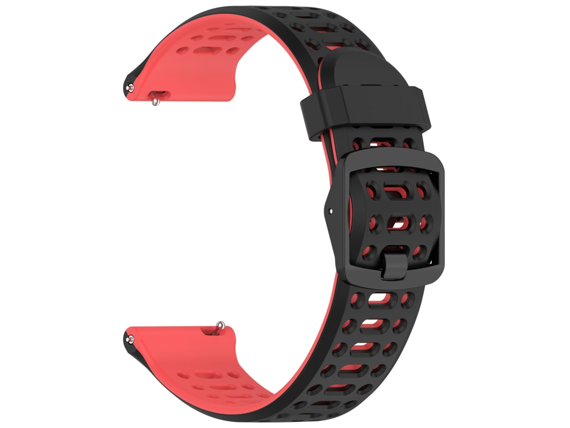 Correa De Silicona De Liberación Rápida Para Coros Pace 2/coros Apex 42mm – 20mm Negra Y Roja