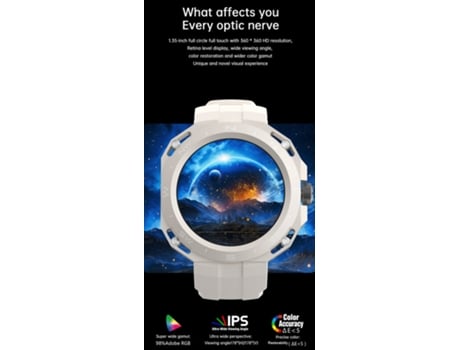 Smart Watch, pantalla HD de 1,35, múltiples modos deportivos, plateado BISBISOUS