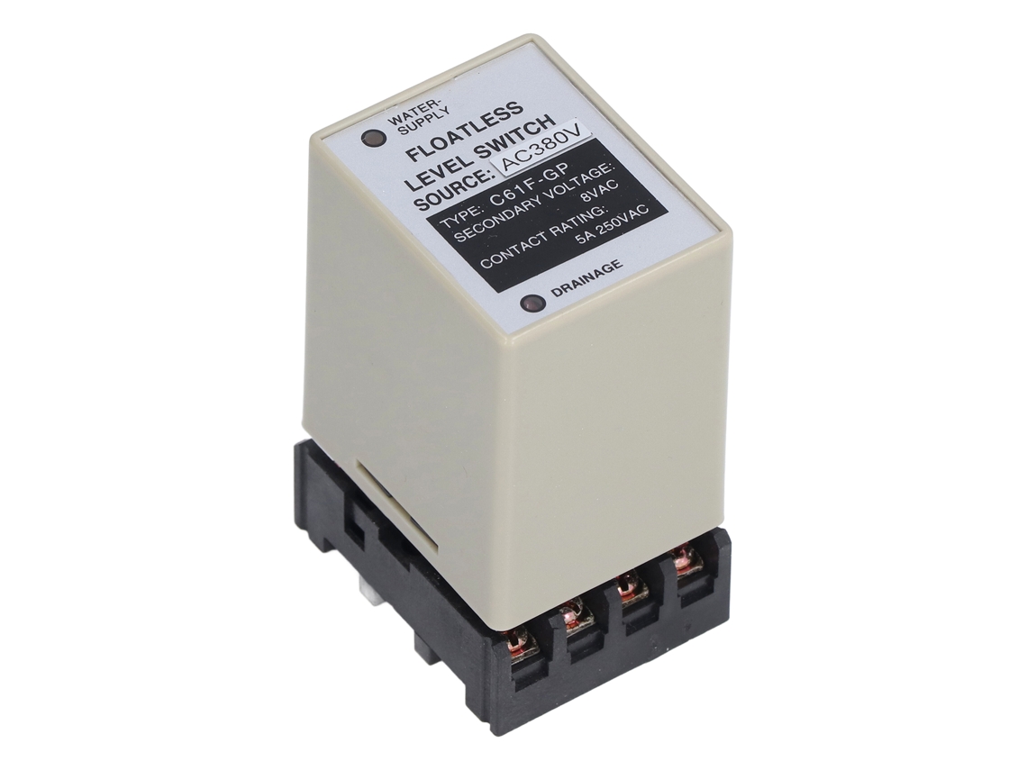 Relé De Control De Nivel De Agua Sin Flotador C61f-gp Ca 380v 50/60hz