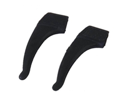 3 pares de cómodos soportes de silicona antideslizantes para gafas, accesorios para gafas, ganchos para la oreja, punta de patilla para gafas Rosewell (negro)