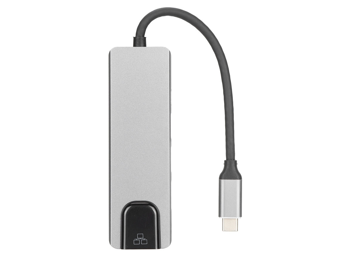 Estación De Acoplamiento 5 En 1 Tipo C Con 2 Puertos Usb Hd, Interfaz Multimedia Y Puerto Rj45 Tipo C