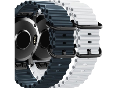 Correa Ocean Waves para Garmin Tactix 7 Azul y Blanco Pack 2X VEANXIN