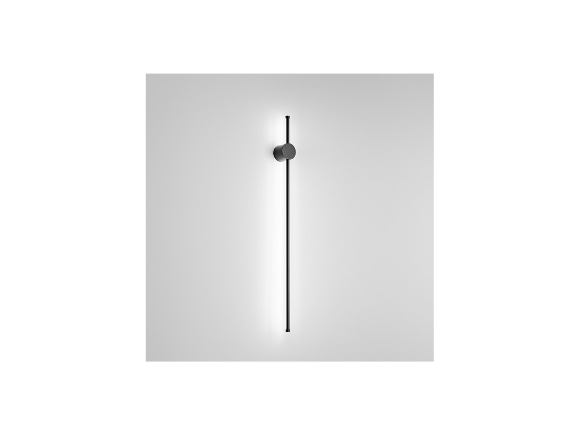 Aplique LED CLOCK de aluminio 20W 3000K PERENZ 97 cm Negro