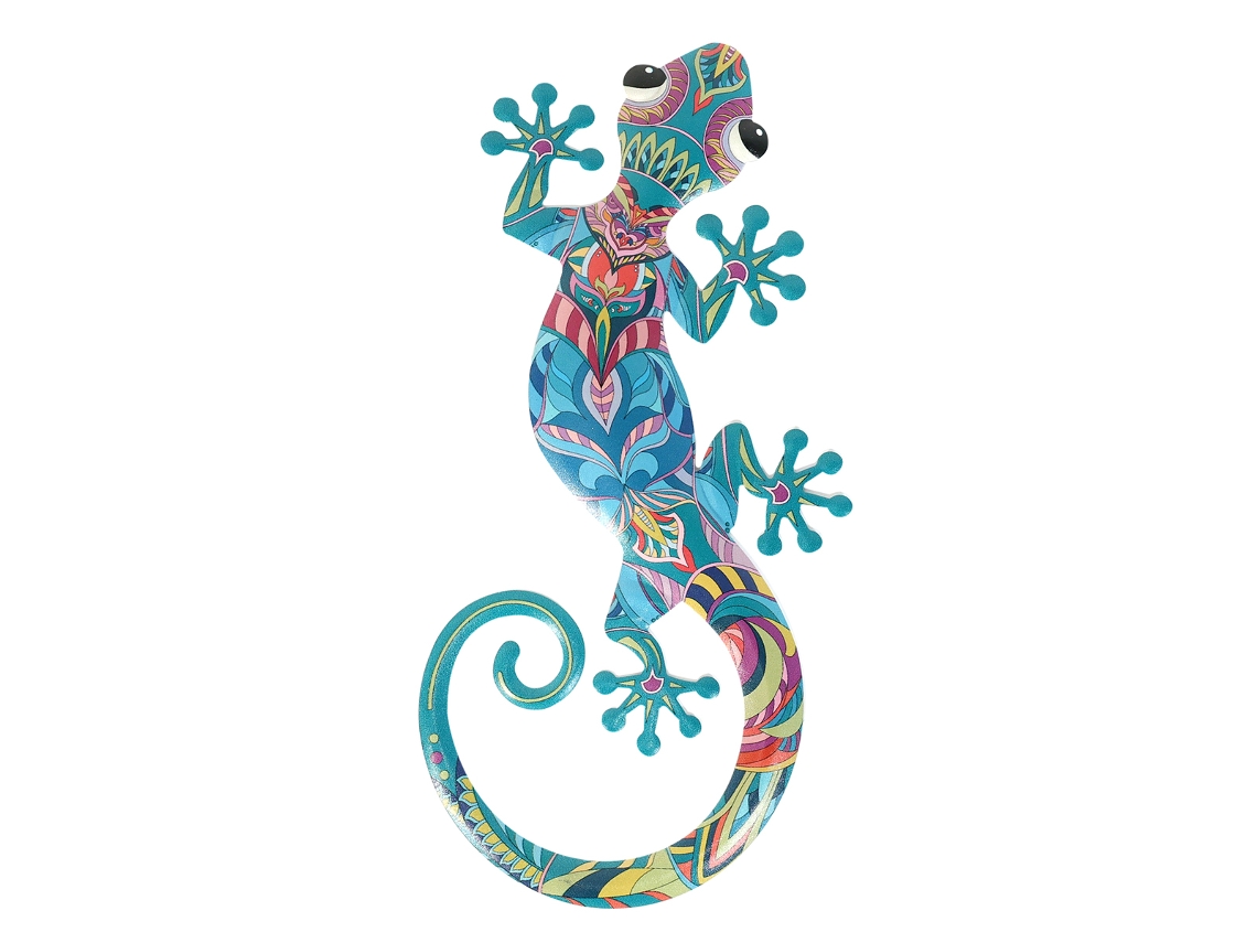 ORIGEN Home Decor Lagarto Jardin | Figura de Lagarto Azul - 24x12x1cm BY SIGRIS