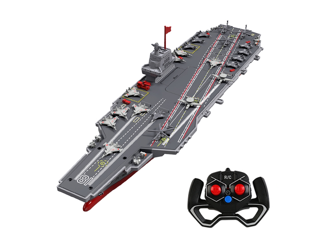 Grisjjrc S19-yw 2.4g Portaaviones Rc De Simulación Con Doble Motor, Modelo De Barco Rtr, Juguete