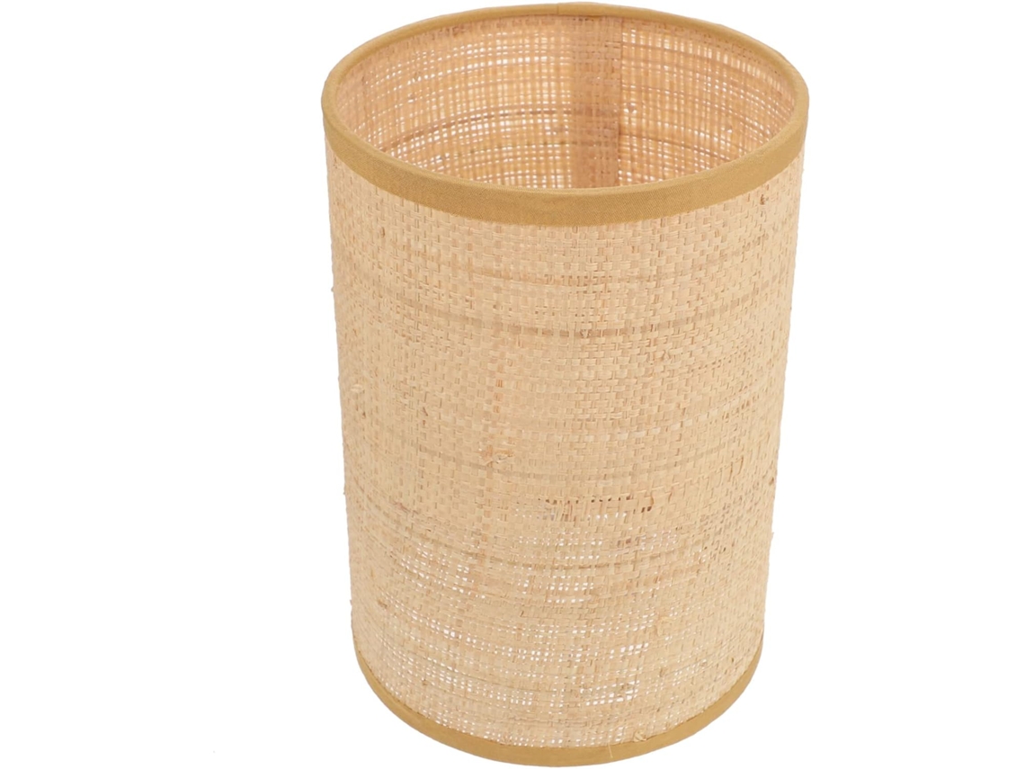 Lámpara De Mesa Rústica Elegante De Ratán E27 Para Dormitorio