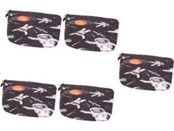 Neceser Multifuncional De Viaje De 5 Piezas Con Estampado Para Cosméticos Y Otros Artículos.