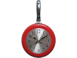 2026-reloj De Pared De Cocina Temática 10 Pulgadas Metalico Rojo Decoración Hogar Qgk