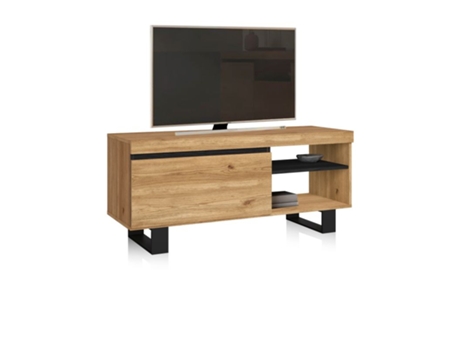 Mueble de TV DUEHOME (120 cm x 53 cm x 40 cm - Roble)