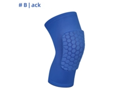 Rodillera corta con diseño de panal, rodillera de baloncesto Mdug (pieza M1 azul)