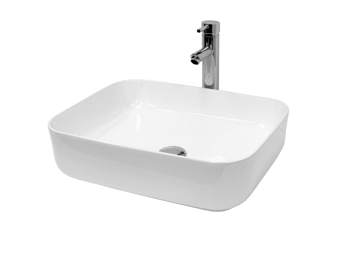 Lavabo ECD (50.5 x 39.5 x 13.5 - Cerámica - Blanco)
