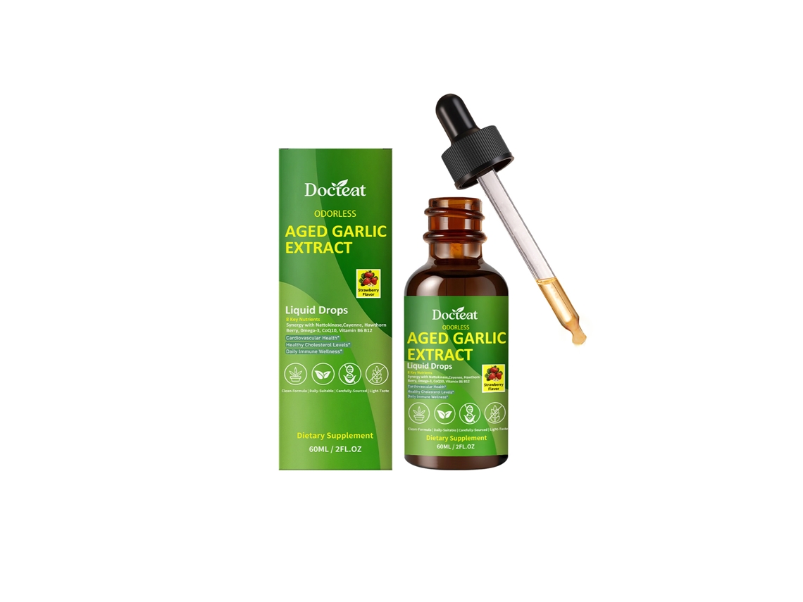 Esencia herbal en gotas de ajo añejo Docteat