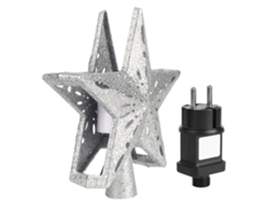 Proyector navideño con luz LED de copos de nieve y estrellas