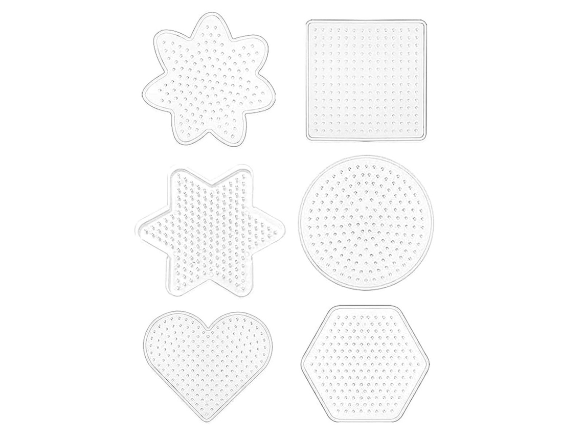 Tabla de planchar con 8 formas diferentes: redonda, estrella, cuadrada, hexagonal, corazón, flor, con tabla para clavar