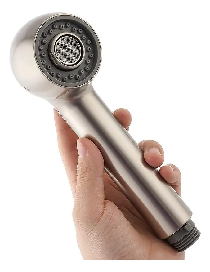 Pulverizador de cocina portátil de doble cabezal con galvanoplastia slowmoose