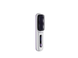 Plancha De Pelo Mdug, Cepillo Alisador Inalámbrico Portátil, Calentamiento Rápido, Temperatura Constante, Diseño Antiescaldamiento (blanco)