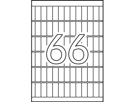 Etiquetas & Eadas con Adhesivo 15 Hojas APLI (Blanco - A5 12 X 30 mm)
