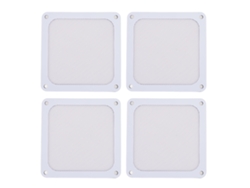 Filtro magnético Ventilador de PC de 120 mm, 4 unidades, blanco