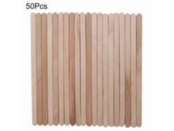 50 Palillos Desechables De Madera Para Depilación Con Cera Herramientas De Eliminación De Pelo