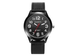 Reloj De Pulsera Analógico Para Hombre Con Caja De Aleación Y Correa De Pu (negro)