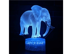 Lámpara de noche con ilusión 3D, 7 colores, interruptor táctil y alimentación USB (my462)